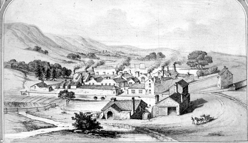 Artist’s impression of Mousehole Forge in the early 19 th century, with Grogram Wheel and mill
dam in the foreground. No artist or date given. Sheffield City Council, Libraries Archives and
Information: www.picturesheffield.com Image w02075.