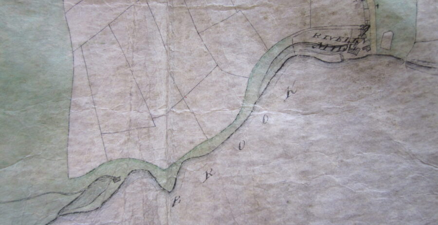 Stannington Encl Map 1805_1_Upp+RCM Extract from Sheffield Enclosure Award map (1805) showing location of Uppermost Wheel
(bottom left ̶ unnamed) and Rivelin Corn Mill (top right). Sheffield City Council, Libraries Archives
and Information: Sheffield Archives ACM/S/70: ACM (Arundel Castle Manuscripts) reproduced with
permission from His Grace the Duke of Norfolk, DL and the Director of Culture, Sheffield City Council.